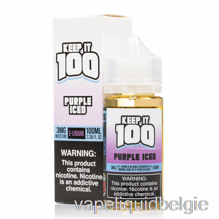 Vape België Paars Ijs - Houd Het 100 - 100 Ml 3 Mg